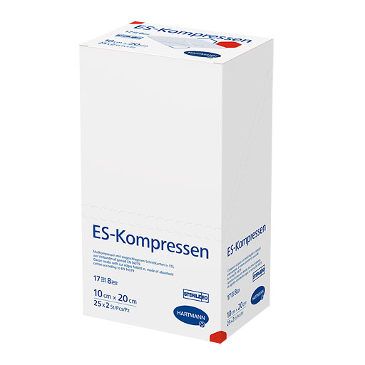 ES-KOMPRESSEN steril 10x20 cm 8fach