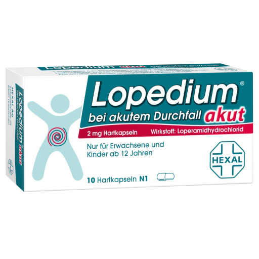 LOPEDIUM akut bei akutem Durchfall Hartkapseln