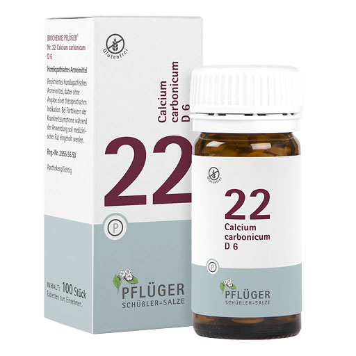 BIOCHEMIE Pfl&uuml;ger 22 Calcium carbonicum D 6 Tabl.