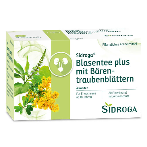 SIDROGA Blasentee plus mit B&auml;rentraubenbl&auml;ttern