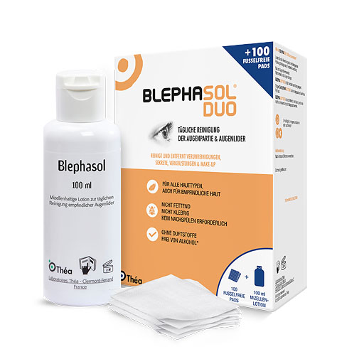 BLEPHASOL Duo 100 ml Lotion+100 Reinigungspads