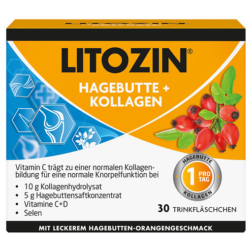 LITOZIN Hagebutte+Kollagen Trinkfl&auml;schchen