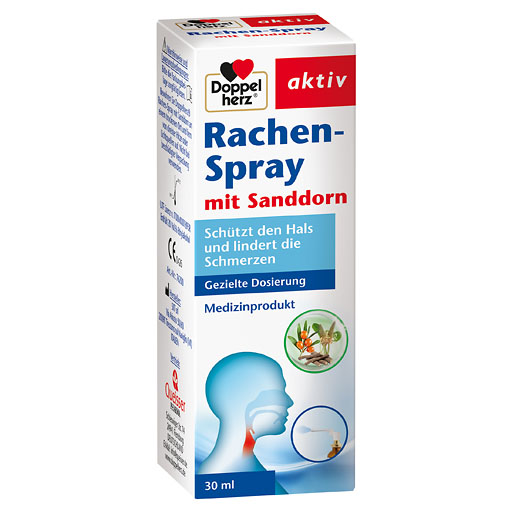 DOPPELHERZ Rachen-Spray mit Sanddorn