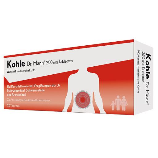 KOHLE Dr.Mann 250 mg Tabletten