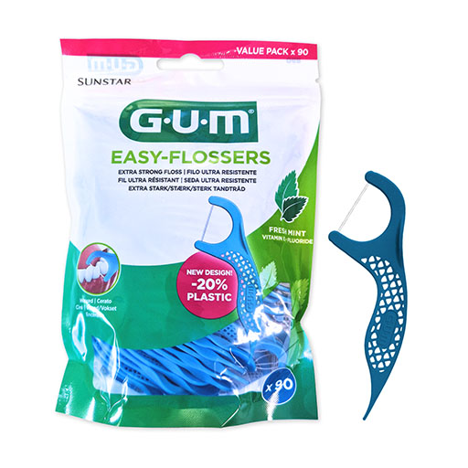 GUM EASY-FLOSSERS Zahnseide inkl.Halter